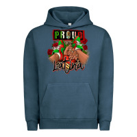Pigment Midnight Navy Proud Latina Mexican sneakers Urban Hoodie - RanaPortraitStore