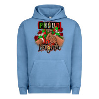 Pigment Pebble Blue Proud Latina Mexican sneakers Urban Hoodie - RanaPortraitStore