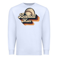 White baseball mom Premium Sweatshirt - JahusDesignShop
