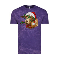 Cloud Purple christmas goat Vintage Tee - RanaPortraitStore