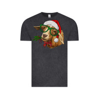 Vintage Black christmas goat Vintage Tee - RanaPortraitStore