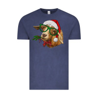 Vintage Denim christmas goat Vintage Tee - RanaPortraitStore