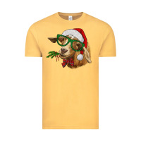 Vintage Mustard christmas goat Vintage Tee - RanaPortraitStore