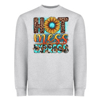 Heather Grey hot mess express Heavyweight Sweatshirt - JahusDesignShop