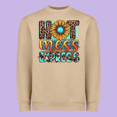 Hot Mess Express Heavyweight Sweatshirt Designed By Jahusdesignshop