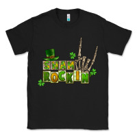 Black Sham rockin skeleton hand St. Patrick's Classic Tee - CowGirlArtShop