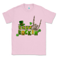 Bubblegum Pink Sham rockin skeleton hand St. Patrick's Classic Tee - CowGirlArtShop