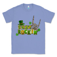 Colony Blue Sham rockin skeleton hand St. Patrick's Classic Tee - CowGirlArtShop