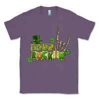 Lavender Sham rockin skeleton hand St. Patrick's Classic Tee - CowGirlArtShop