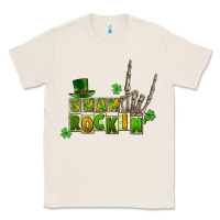 Natural Sham rockin skeleton hand St. Patrick's Classic Tee - CowGirlArtShop
