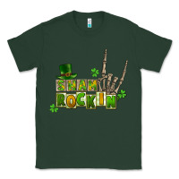 Sham Rockin Skeleton Hand St. Patrick's Classic Tee | Teevron