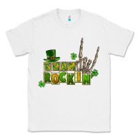 White Sham rockin skeleton hand St. Patrick's Classic Tee - CowGirlArtShop