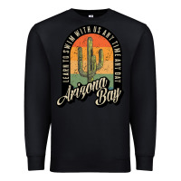 Black Arizona Bay Swim Team Premium Sweatshirt - DesigneFamous
