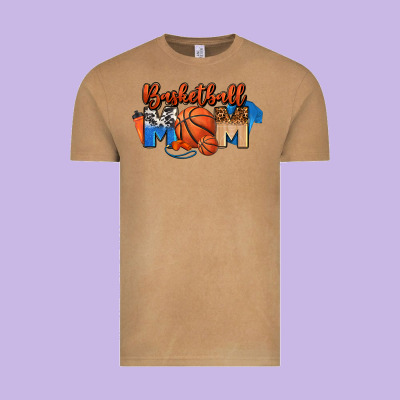 Basketball Mom Vintage Tee Designed By Fadigitalartstudio