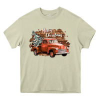Mossy merry christmas truck Heavy Core Tee - CowGirlArtShop