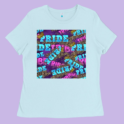 Pride Tribe Seamless Pattern Ladies Tee Designed By Fadigitalartstudio