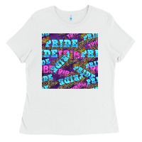White pride tribe seamless pattern Ladies Tee - FaDigitalArtStudio