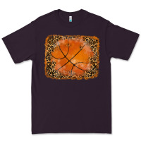 Plum glitter leopard basketball background Premium Tee - RanaPortraitStore