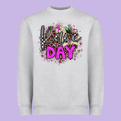 Race Day Heavyweight Sweatshirt Designed By Jahusdesignshop