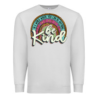 Dove Grey be kind   leopard Premium Sweatshirt - JahusDesignShop