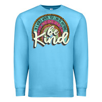 Ocean Blue be kind   leopard Premium Sweatshirt - JahusDesignShop