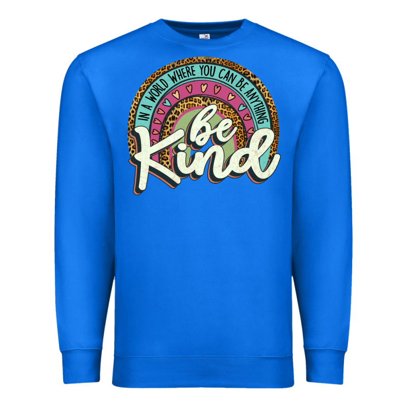 Be Kind   Leopard Premium Sweatshirt by JahusDesignShop | Teevron
