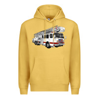 Antique Gold White Fire Truck Premium Hoodie - Artiststas