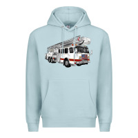 Blue Mist White Fire Truck Premium Hoodie - Artiststas