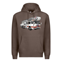 Coffee White Fire Truck Premium Hoodie - Artiststas