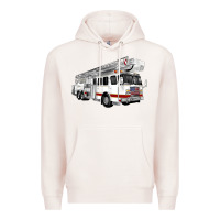 Pale Pink White Fire Truck Premium Hoodie - Artiststas