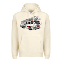 Sandshell White Fire Truck Premium Hoodie - Artiststas