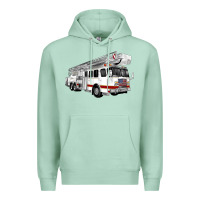 Seafoam White Fire Truck Premium Hoodie - Artiststas