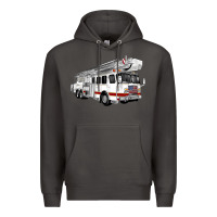 Smoke White Fire Truck Premium Hoodie - Artiststas