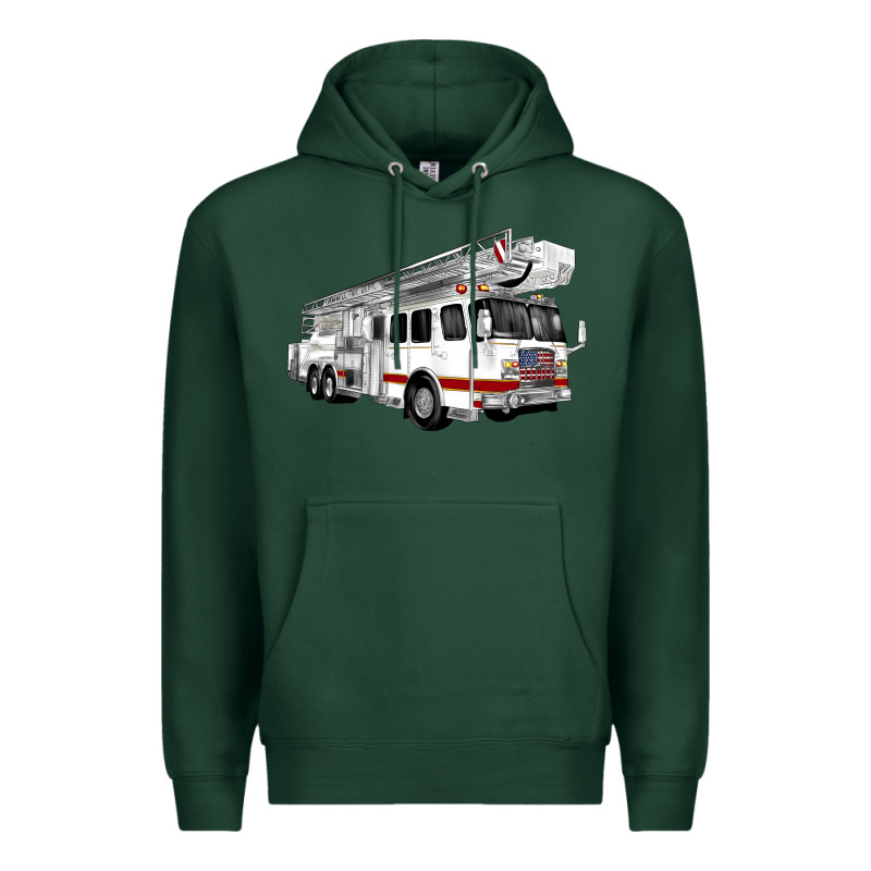 White Fire Truck Premium Hoodie by Artiststas | Teevron