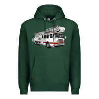 Sports Green White Fire Truck Premium Hoodie - Artiststas