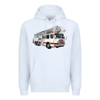 White White Fire Truck Premium Hoodie - Artiststas