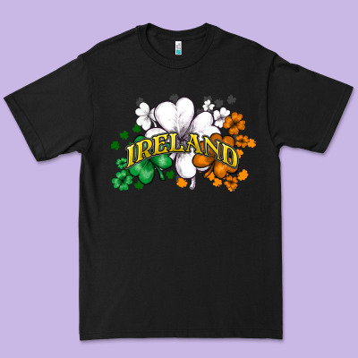 St. Patrick's Ireland Flag Premium Tee Designed By Howdyjamesfarm