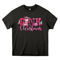 Asphalt pink christmas Heavy Core Tee - CowGirlArtShop