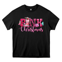 Black pink christmas Heavy Core Tee - CowGirlArtShop
