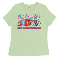 Matcha Coffee Nurse Repeat Nurse Coffee Cups Ladies Tee - FaDigitalArtStudio