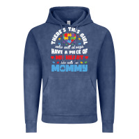 Vintage Denim lil autism mom Vintage Hoodie - CowhideDigitalArt
