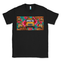 Black school bus leopard gemstone license plate Classic Tee - Artiststas