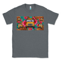 Charcoal Heather school bus leopard gemstone license plate Classic Tee - Artiststas