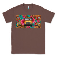 Chestnut school bus leopard gemstone license plate Classic Tee - Artiststas