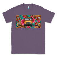Lavender school bus leopard gemstone license plate Classic Tee - Artiststas