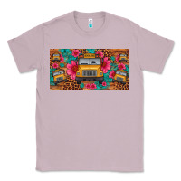 Lilac school bus leopard gemstone license plate Classic Tee - Artiststas