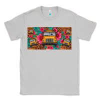 Moon Dust school bus leopard gemstone license plate Classic Tee - Artiststas