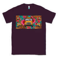 Plum school bus leopard gemstone license plate Classic Tee - Artiststas