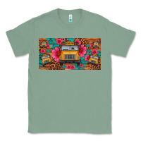 Sage school bus leopard gemstone license plate Classic Tee - Artiststas
