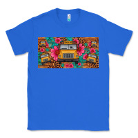 True Royal school bus leopard gemstone license plate Classic Tee - Artiststas